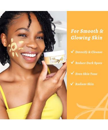 ANAI RUI Turmeric Clay Face Mask with Vitamin C & Aloe - Acne & Dark Spots Treatment, 4.23 oz - Buy Online on GoSupps.com