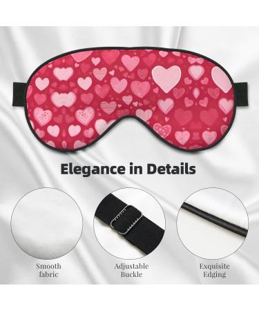 Valentine's Day Unisex Eye Mask - Soft Adjustable Sleeping Face Mask for Ultimate Comfort - Buy Online on GoSupps.com