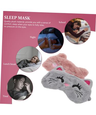 FOMIYES 6 Pcs Kids Sleep Mask Set - Cartoon Blindfolds & Plush Eye Patches for Travel & Sleep - Adorable Bunny & Cat Designs - Buy Online on GoSupps.com