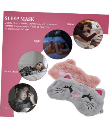 Buy 2pcs Cartoon Sleep Masks for Kids | Breathable Satin Blindfolds | Eye Block Out Light | Koala Plush Design - Perfect for Sleep | Assorted Colors - Buy Online on GoSupps.com