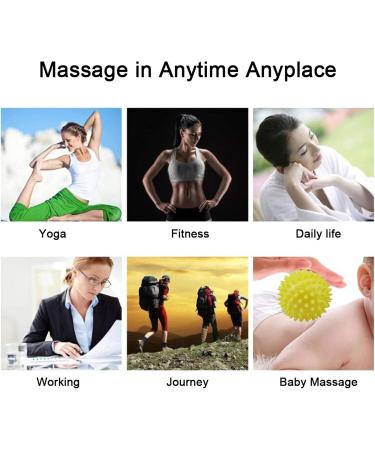 Hedgehog Massage Ball Set of 3 - Different Hardness for Back Legs Feet & Hands Muscle Relief | International Shipping Available - Buy Online on GoSupps.com