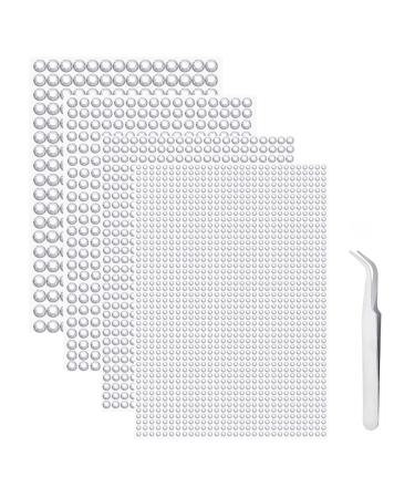 ijizuo glitter stones self-adhesive 4 sheet of street sticker silver rhinestone size mixed self-adhesive rhinestones for DIY fingernail cell phone clothing decorations clear 1792 st 1-silver - Buy Online on GoSupps.com