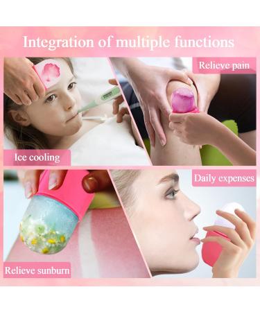 Buy Ice Roller for Face & Eyes | Facial Beauty Tool to Shrink Pores & Reduce Fine Lines - Pink - Buy Online on GoSupps.com