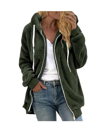 Hanxiulin coat plush jacket hoodie jacket oversize winter coat ladies fleece jacket long warm synthetic fur warm outdoor women trench coat winter jacket 5xl AG