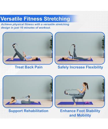 Zenmarkt Foot and Calf Stretcher - Stretching Strap for Physical Therapy | Relief for Plantar Fasciitis Heel Spurs Foot Drop & Achilles Tendonitis - Yoga Stretching Strap (Blue - Buy Online on GoSupps.com