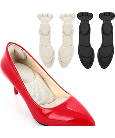 WLLHYF 2 Pairs Heel Insoles - Breathable High Heel Inserts for Arch Pain & Loose Shoes | Comfortable Shoe Pads & Heel Protectors - Buy Online on GoSupps.com
