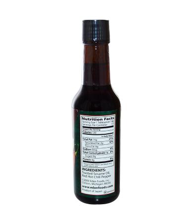 Eden Foods Sesame Oil Hot Pepper 5oz - Spicy Flavored Cooking Oil - Buy Online on GoSupps.com