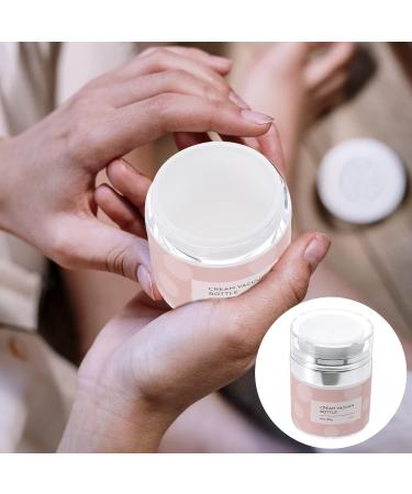OSALADI 15g Airless Pump Jars: Empty Makeup Cosmetic Jar Acrylic Containers with Pump Refillable Travel Lotion Sample for Thick Moisturizer Skincare Cream White 7X5.2X5.2CM Pink 1 - Buy Online on GoSupps.com