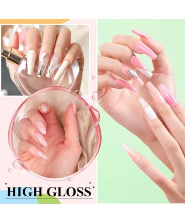 Phoenixy Poly Nail Gel Kit - 8 Pcs Nail Extension Set with Lamp & Top Coat - DIY Nail Art Set for Beginners - Christmas Gift - 29 Pieces - Buy Online on GoSupps.com