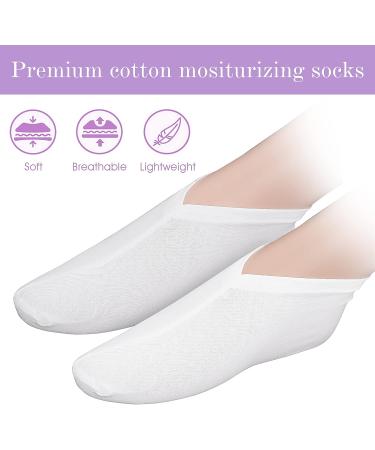 Sibba Moisturizing Socks - 2 Pairs for Women and Men | Overnight Spa Treatment for Dry Cracked Feet | Lotion Infused for Intense Hydration - Buy Online on GoSupps.com