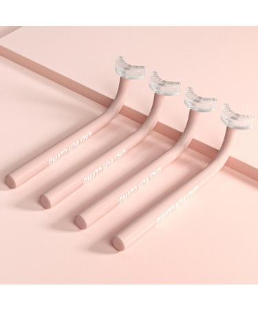 Lower Eyelash Stamp - Easily Apply Stamp for Natural Lower Eyelashes | Eye Lashes Beauty Products for Party Traveling Home Working Dating Gathering Hamil Pink Left and Right Handles + 6 Pairs of Replaceme - Buy Online on GoSupps.com
