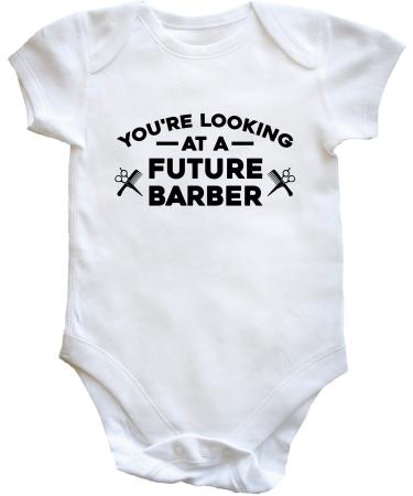 Hippowarehouse You're looking at a future barber baby vest bodysuit (short sleeve) boys girls