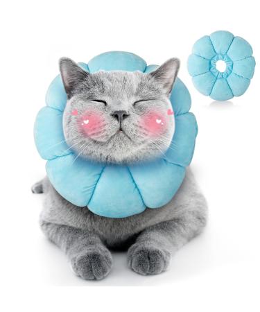 HYLYUN HATE RACK CAST adjustable neck rope cat collar soft sunflower cat restoring collar collar for cats small dogs after operation and injuries bm m blue - Buy Online on GoSupps.com