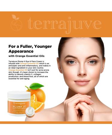 Terrajuve Plump it Anti Aging Moisturizer Cream - Reduce Wrinkles, Fine Lines - Day/Night Face & Eye Cream - Men/Women - Pure Organic - Made in USA - 2 oz - Buy Online on GoSupps.com