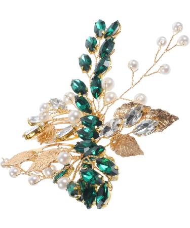 Beaupretty Wedding Headpiece Silver Leaf Tiara rhinestone clips for hair rhinestone hair pin rhinestone hair clips for women decorative hair clips girl hair clips bride Metal - Buy Online on GoSupps.com