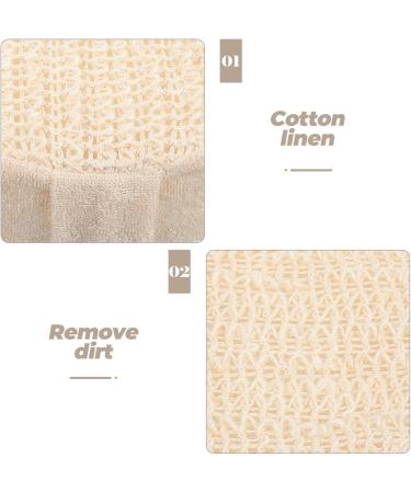 TOVINANNA Cotton Linen Bath Towel Bath Sponge Brush Shower Exfoliator Bathing Sponge Bath Scrubbing Sponge Bath Scrubber Brush Shower Scrubber Bath Exfoliating Sponge Bath Brush Daily Use - Buy Online on GoSupps.com