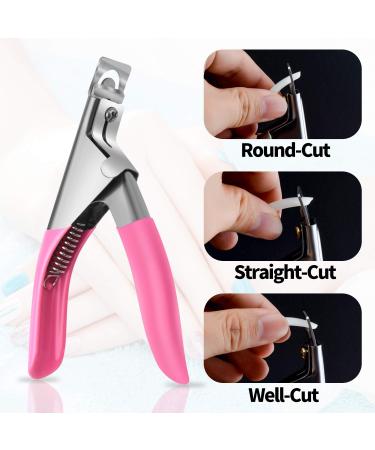 Acrylic Nail Tips 500pcs French False Nails with Clipper & Storage Case - Ideal for Nail Art Salon & Home DIY | 10 Sizes - Buy Online on GoSupps.com