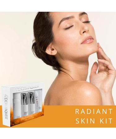 DermaQuest Radiant Skin Protective Anti-Aging Facial Kit | Antioxidant Wash Hyaluronic B5 Retinol Vitamin C SPF50 Sunscreen - Shop Internationally - Buy Online on GoSupps.com