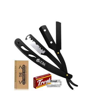 Razor for beard by Maxylon care - Barber's razor with 10 double-edged shaving blades