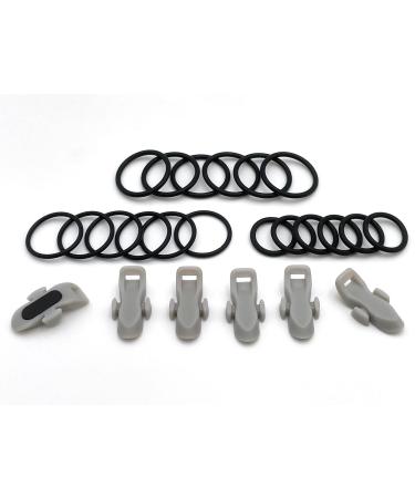 DRAGONtail Ultimate Tenkara Line Keepers (6 Pack) Light Grey - Buy Online on GoSupps.com