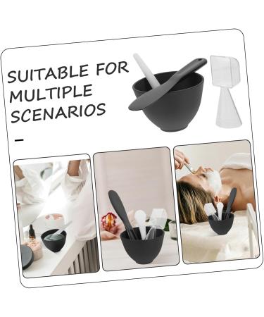 TOPBATHY Kit pour M lange de Masque Facial Silicone Noir Bol avec Cuill re Doseuse Set DIY pour Soins Peau et Pr paration de Masques - Buy Online on GoSupps.com
