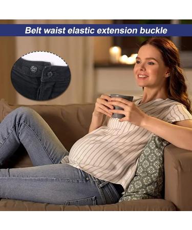 9PCS Elastic Waist Extenders - Adjustable Button Extenders for Pants, Shorts, Jeans (Blue/Black/White) - Buy Online on GoSupps.com