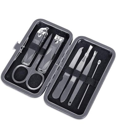 Best 7-Piece Manicure Set | Nail Clippers & Pedicure Tools for Men - International Shipping Available - Buy Online on GoSupps.com
