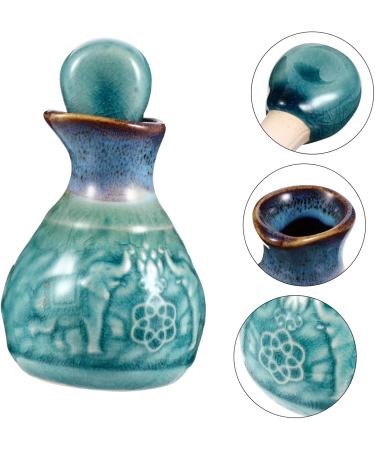 Ipetboom 1 Set Aromatherapy Bottle Perfume Mini Condiment Containers Fragrance Liquid for Perfume Liquid Containers Cosmetic Storage Bottle Ceramics Bottle Essential Oil 9.5X5.5cm Blue - Buy Online on GoSupps.com