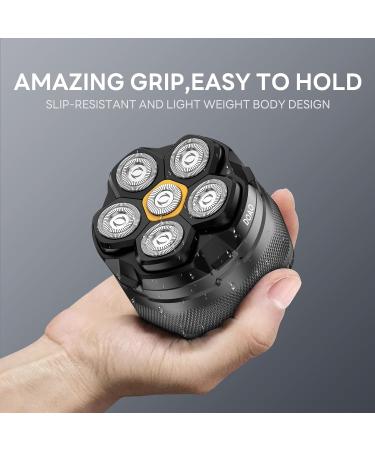 DOAO Men's Waterproof Cordless Head Shaver 2024 - 6D Flexible Head, Magnetic Blade, USB-C Port - Dry/Wet Electric Shaver for Bald Men - Buy Online on GoSupps.com