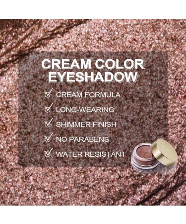 Oulac Brown Cream Eyeshadow 0.42oz - Highly Pigmented Glitter Eyeshadow, Waterproof & Moisturizing Formula - Honey Bunny (05) - Buy Online on GoSupps.com