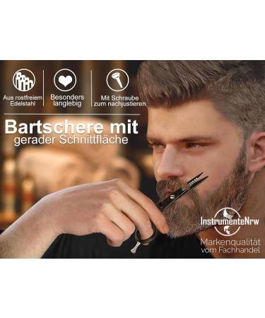 Premium Beard Care Set | Solingen Thinning & Beard Scissors 12.7 cm Hair Cutting Scissors & Comb | International Shipping Available - Buy Online on GoSupps.com