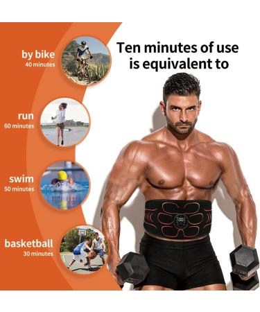 Chowchee EMS Abdominal Muscle Trainer - 10 Modes 30 Intensities LCD Screen - Effective Belly Training Device for Fast Results - Buy Online on GoSupps.com