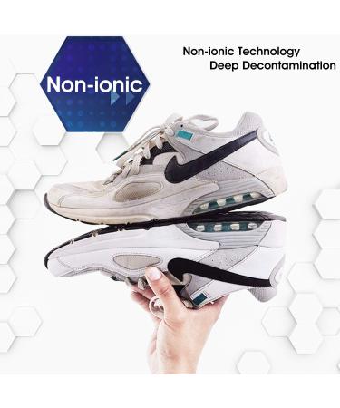 Alloda Shoe Cleaner Kit - Rich Foam Clean for 80 Pairs, Suede, Leather, Sneakers - Includes Brush and Towel (Clear) - Buy Online on GoSupps.com
