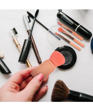 Beavorty Loose Powder Makeup 5 in 1 Blush Foundation Face For Setting Powder Bronzer Fluffy Brush Synthetic Bristles Pink - Buy Online on GoSupps.com