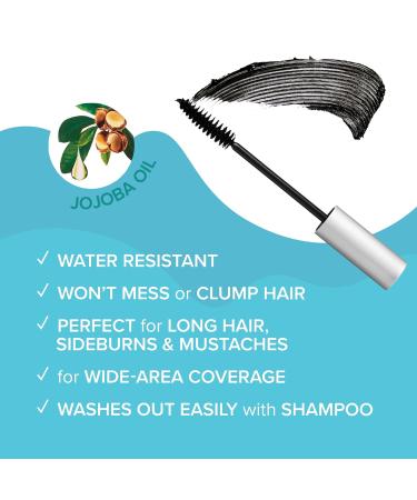 RED by Kiss Quick Cover Mascara | Water-Resistant Gray Concealer Brush for Hair & Beard - Natural Medium Brown | International Shipping Available - Buy Online on GoSupps.com