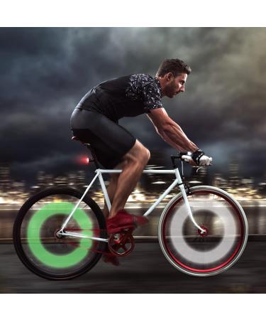 72 STK Bike Spoke Reflectors | 360 Visibility | Easy Assembly | White & Green for Standard Bicycles - Buy Online on GoSupps.com