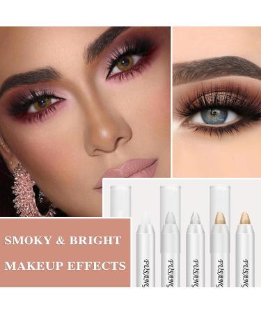 3Pcs Colorful Glitter Eyeshadow Stick Set Eye Shadow Sticks Makeup Sets Easy to Apply Shimmer Cream Eyeshadow Pencil Set - Buy Online on GoSupps.com