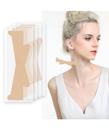 30 Pcs Neck Lifting Tape Invisible Neck Lift Behind Necks Tapes and Bands Tightening Strip for Lifting Sagging Skin & Jaw Lift (Skin 30 Pcs) Skin 1 Count (Pack of 30)