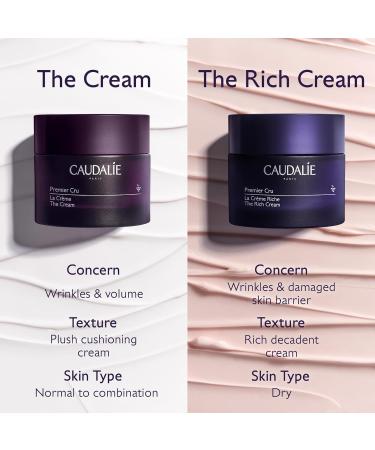 Caudalie Premier Cru The Rich Cream Skin Barrier Repairing Rich Moisturizer with Ceramides Refillable - 50 mL Refillable Jar - 50 mL - Buy Online on GoSupps.com