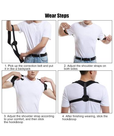 Restokki Posture Corrector for Men & Women - Unisex Shoulder Clavicle Support Belt Brace & Upper Back Straightener - Improve Posture & Comfort - Buy Online on GoSupps.com