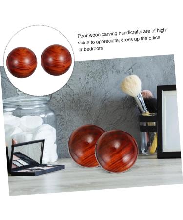 Buy Lurrose 2-Piece Handheld Carving Craft Massage Devices - Baoding Stress Balls & Wooden Toys for Hand Exercise & Relaxation - Perfect Desktop Ornament | International Shipping - Buy Online on GoSupps.com