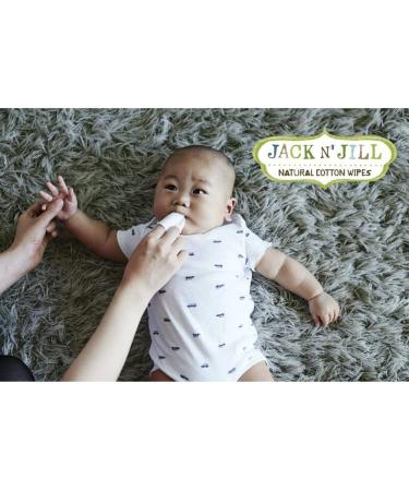 Jack N' Jill Baby Gum & Tooth Wipes - Neutral Flavor | 100% Soft Cotton | All-Natural & Safe | Steam Sterilized | Gently Textured | Fluoride, Sugar, & Parabens Free | 25 Pack - Buy Online on GoSupps.com