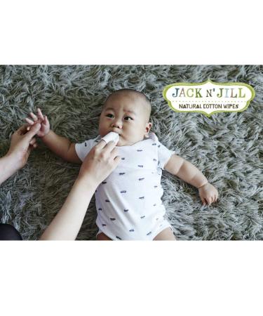 Jack n Jill Natural Baby Gum & Tooth Wipes - 25 Individually Wrapped for Clean Teeth - Buy Online on GoSupps.com