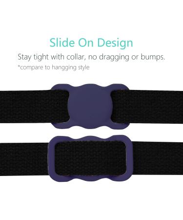 Silicone Protection Case for Apple AirTag GPS Finder - Blue Pet Loop Holder Sleeve for Dog Collars - Buy Online on GoSupps.com