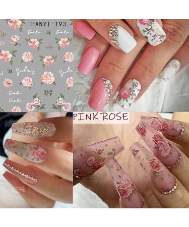 Charming Daisy Nail Art Stickers - 8 Sheets | Spring Nail Decals for Women | 3D Self-Adhesive Design - Buy Online on GoSupps.com