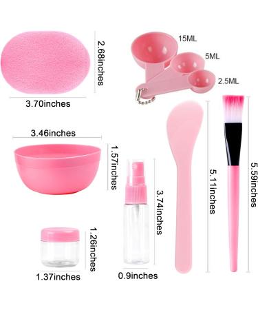 Xubx 10-Piece Face Mask Brush Set | Silicone Mixing Tools Facial Care Bowl & Sponge | Complete Skincare Kit for All Skin Types - Buy Online on GoSupps.com