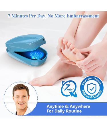 Rechargeable Nail Fungus Treatment Device - Portable Laser Therapy Device for Onychomycosis - Blue - Buy Online on GoSupps.com