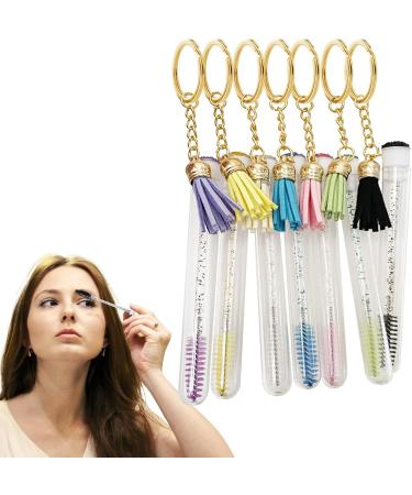 Keychain Eyelash Brush Tube - Empty Mascara Tube and Wand Mascara Brushes Eyebrow Applicator Lash Extension Supplies for Women Znet-au - Buy Online on GoSupps.com