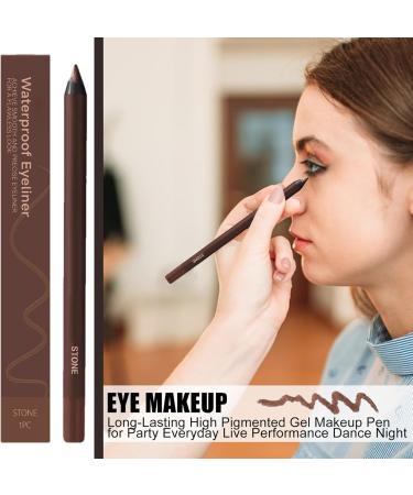 Waterproof EyelinerGliding Waterproof Eye Pencil Long Lasting Highly Pigmented Gel Makeup Pen for Party Daily Use Performance Dance Evening - Buy Online on GoSupps.com