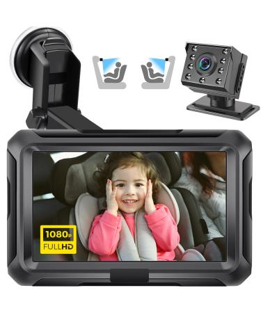 Zacro Baby Car Camera HD 1080P - Car Baby Mirror with 4.3'' Display for Rear Seat - Baby Car Monitors with Night Vision Function Wide View Angle Reusable Sucker Bracket - Car Mirror Baby Rear View 4.3inch HD 1080P II01(with bracket) - Buy Online on GoSupps.com